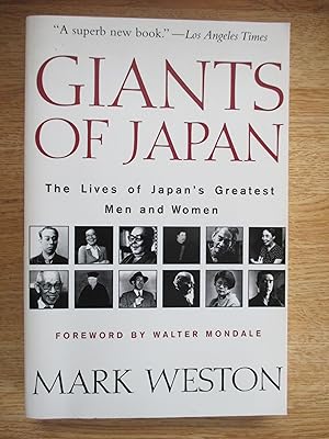 Immagine del venditore per Giants of Japan: The Lives of Japan's Greatest Men and Women venduto da Stillwaters Environmental Ctr of the Great Peninsula Conservancy