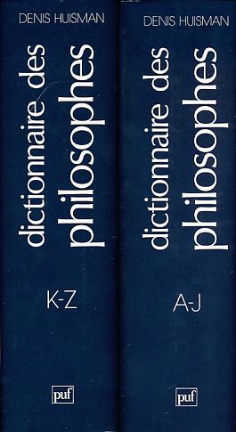 Bild des Verkufers fr Dictionnaire des philosophes. 2 Bnde. Bd. 1: A-J; Bd. 2: K-Z. zum Verkauf von Fundus-Online GbR Borkert Schwarz Zerfa