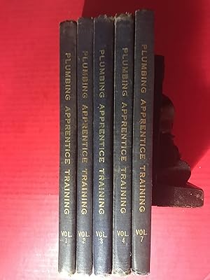 Plumbing Apprentice Training 5 Volumes 1,2,3,4,7 of Seven Volume Set.