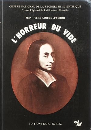 Immagine del venditore per l'Horreur du vide venduto da Bouquinerie L'Ivre Livre