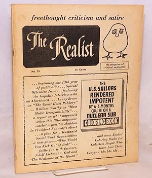 Imagen del vendedor de The realist [no.35] freethought criticism and satire. The magazine of criminal negligence. June, 1962 a la venta por Bolerium Books Inc.