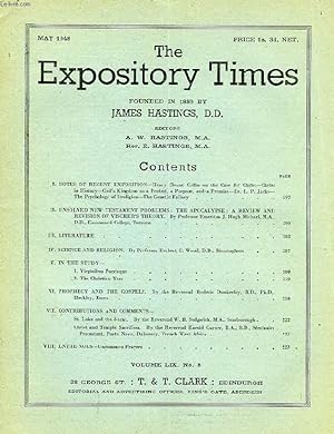 Seller image for THE EXPOSITORY TIMES, MAY 1948 for sale by Le-Livre