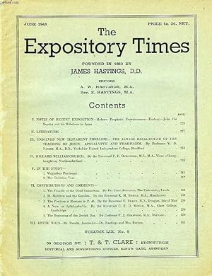 Seller image for THE EXPOSITORY TIMES, JUNE 1948 for sale by Le-Livre