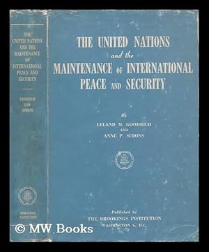 Seller image for The United Nations and the Maintenance of International Peace and Security for sale by MW Books