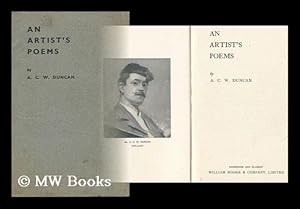Bild des Verk�ufers f�r An Artist's Poems zum Verkauf von MW Books