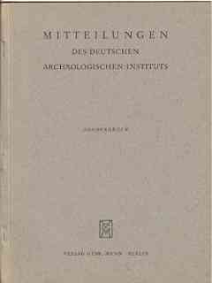 Bild des Verkufers fr Mitteilungen des Deutschen Archologischen Instituts Sonderdruck - Knabenkopf in Detroit zum Verkauf von Versandantiquariat Christian Back