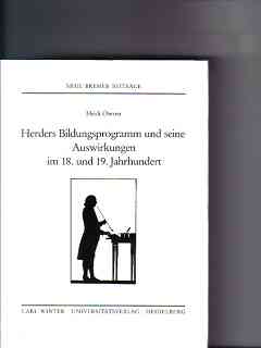 Herders Bildungsprogramm und seine Auswirkungen im 18. und 19. Jahrhundert Heidi Owren