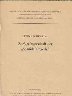 Zur Verfasserschaft der Spanish Tragedy