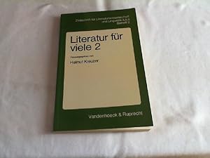 Seller image for Zeitschrift fr Literaturwissenschaft und Linguistik : Beiheft ; 2 2. / Hrsg. von Helmut Kreuzer for sale by Versandantiquariat Christian Back