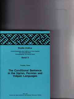 The conditional sentence in the Ugrian, Permian and Volgaic languages Timothy Riese