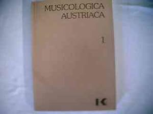 Musicologica Austriaca Band 1