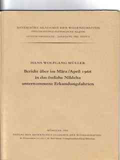 Bild des Verkufers fr Bericht ber im Mrz / April 1966 in das stliche Nildelta unternommene Erkundungsfahrten zum Verkauf von Versandantiquariat Christian Back