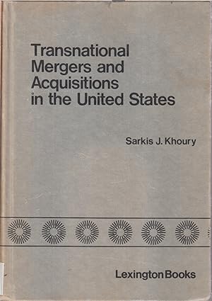 Immagine del venditore per Transnational Mergers And Acquisitions In The United States venduto da Jonathan Grobe Books