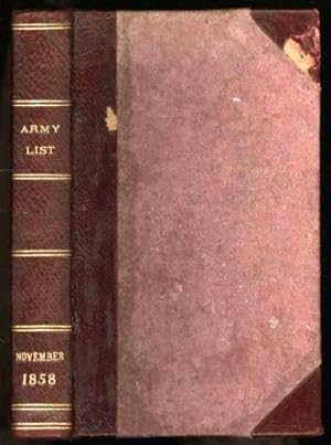 Army List, The; for November, 1858. Rank, Honours and Rewards