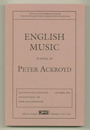 Seller image for English Music for sale by Ken Lopez Bookseller, ABAA (Lopezbooks)