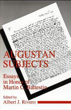 Seller image for Augustan Subjects: Essays in Honor of Martin C.Battestin. for sale by Paul Brown