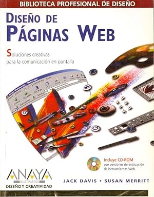 Seller image for DISEO DE PAGINAS WEB - INCLUYE CD-ROM - for sale by Libreria 7 Soles