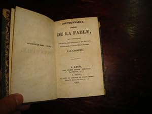 Imagen del vendedor de Dictionnaire abrg de la able pour l'intelligence des Potes, des Tableaux et des Statues. a la venta por Tir  Part