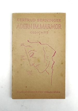 Bild des Verkufers fr Adern in Marmor. Gedichte. zum Verkauf von erlesenes  Antiquariat & Buchhandlung
