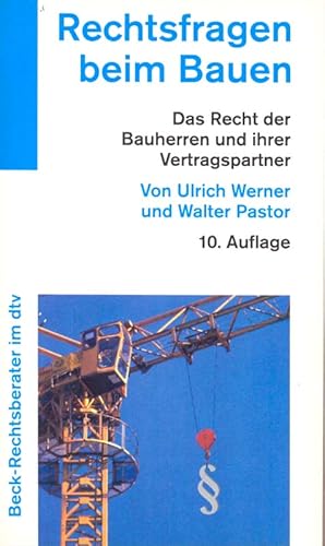 Imagen del vendedor de Rechtsfragen beim Bauen. Das Recht der Bauherren und ihrer Vertagspartner. a la venta por Online-Buchversand  Die Eule