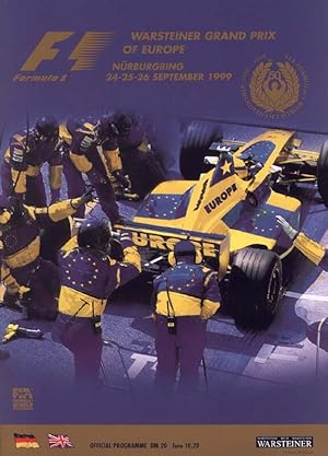 F 1 - Formula 1. Warsteiner Grand Prix of Europe.