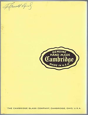 Seller image for The CAMBRIDGE GLASS Co., Cambridge, Ohio: Fine handmade table glassware by Cambridge for sale by SUNSET BOOKS