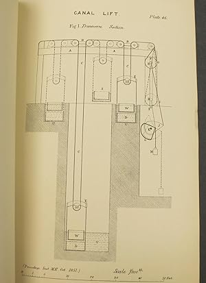 Bild des Verkufers fr On a new Equilibrium Canal Lift; for transfering Boats from one level to another without loss of water or power; contained with other papers in the Proceedings of the Institution of Mechanical Engineers, 22nd October, 1851. zum Verkauf von Bristow & Garland