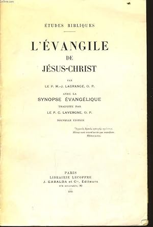 Bild des Verkufers fr L'EVANGILE DE JESUS CHRIST zum Verkauf von Le-Livre