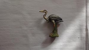 Bild des Verk�ufers f�r Lineol/Elastolin, Massefiguren: Reiher Stehend. zum Verkauf von Malota