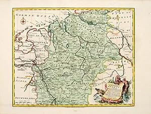 Bild des Verkufers fr A Correct Map of the North West part of GERMANY zum Verkauf von Peter Harrington.  ABA/ ILAB.