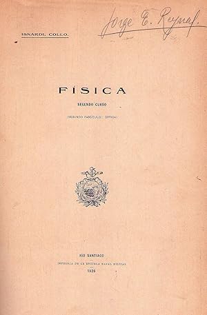 Imagen del vendedor de FISICA. Segundo curso. Segundo fascculo: Optica a la venta por Buenos Aires Libros