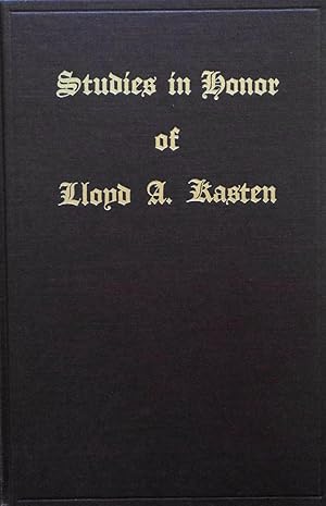 Seller image for Studies in Honor of Lloyd A. Kasten for sale by School Haus Books