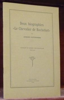 Seller image for Deux biographies "Le Chevalier de Rochefort".Extrait du Muse Neuchtelois. for sale by Bouquinerie du Varis