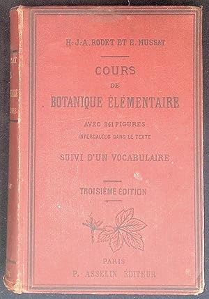 Imagen del vendedor de Cours de botanique lmentaire a la venta por LibrairieLaLettre2