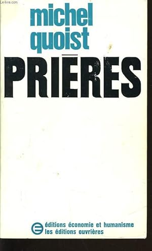 Image du vendeur pour PRIERES mis en vente par Le-Livre