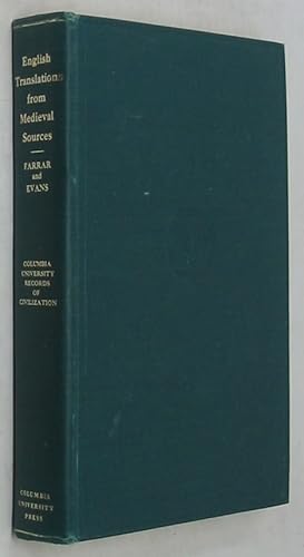 Bild des Verkufers fr Bibliography of English Translations from Medieval Sources, zum Verkauf von Powell's Bookstores Chicago, ABAA