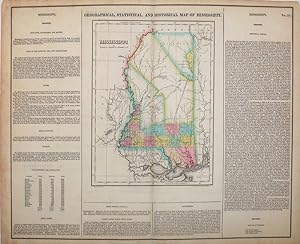 Geographical, Statistical, and Historical Map of Mississippi