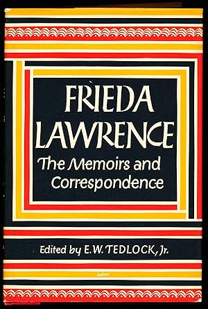 Seller image for FRIEDA LAWRENCE. The Memoirs and Correspondence for sale by Alkahest Books