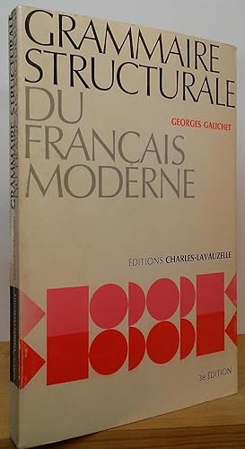 Imagen del vendedor de Grammaire Structurale du Francais Moderne a la venta por Stephen Peterson, Bookseller