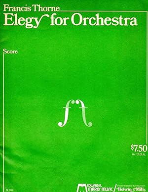 Elegy for Orchestra (full score)