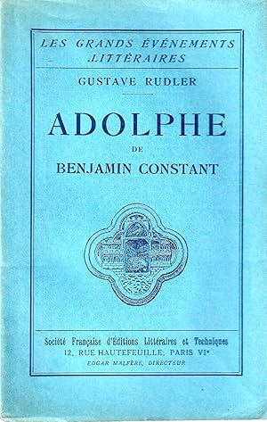 Seller image for Adolphe de Benjamin Constant. for sale by ARTLINK
