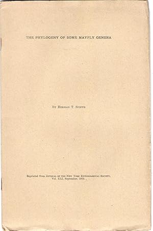 Bild des Verkufers fr THE PHYLOGENY OF SOME MAYFLY GENERA (Part I, Reprinted from the Journal of the New York Entomological Society, March-June 1933, & Part II, Reprinted from Journal of the New York Entomological Society, September 1933) zum Verkauf von Jim Hodgson Books