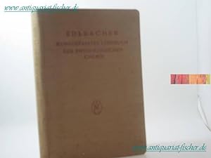 Bild des Verkufers fr Kurzgefasstes Lehrbuch der physiologischen Chemie. S. Edlbacher zum Verkauf von Antiquariat-Fischer - Preise inkl. MWST