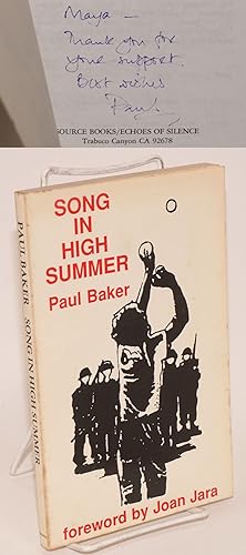 Imagen del vendedor de Song in High Summer [signed] a la venta por Bolerium Books Inc.
