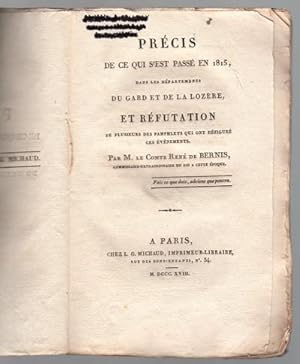 Précis de ce qui s'est passé en 1815 dans les départements du Gard et de la Lozère, et réfutation...