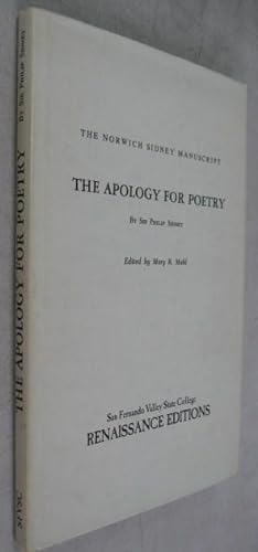 Bild des Verkufers fr The Apology for Poetry (The Norwich Sidney Manuscript) zum Verkauf von Atlantic Bookshop
