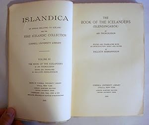 ISLANDICA, VOL. XX THE BOOK OF THE ICELANDERS (ÍSLENDINGABÓK)