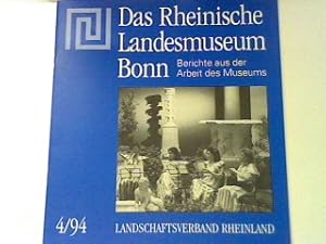 Immagine del venditore per Vor 80 Jahren entdeckt. Neue Untersuchungen zu Funden, Befunden, Geologie und Topographie des Magdalnien-Fundplatzes von Bonn-Oberkassel. - in: 4.Heft 1994 - Das Rheinische Landesmuseum Bonn. Berichte aus der Arbeit des Museums. venduto da books4less (Versandantiquariat Petra Gros GmbH & Co. KG)