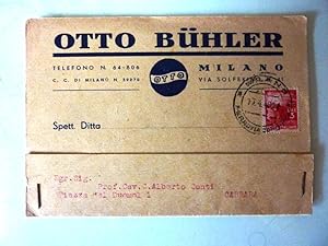 Cartolina Pubblicitaria "OTTO BUHLER MILANO Via Solferino 41"