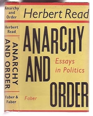 Seller image for Anarchy and Order: Essays in Politics for sale by Renaissance Books, ANZAAB / ILAB